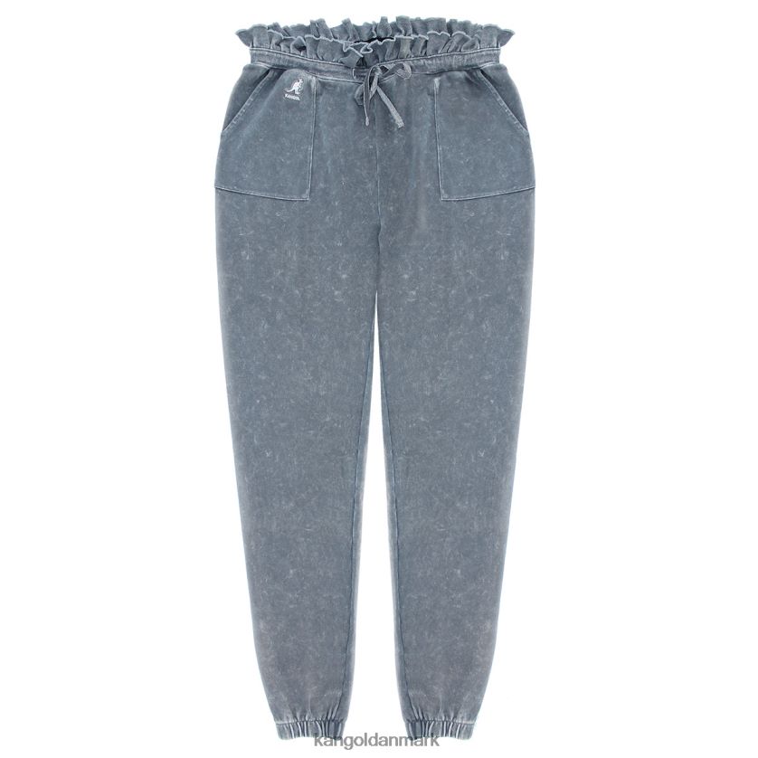 Kangol Danmark - Kangol kvinder sort skønhed acid wash flæse joggers bukser 84N2081075