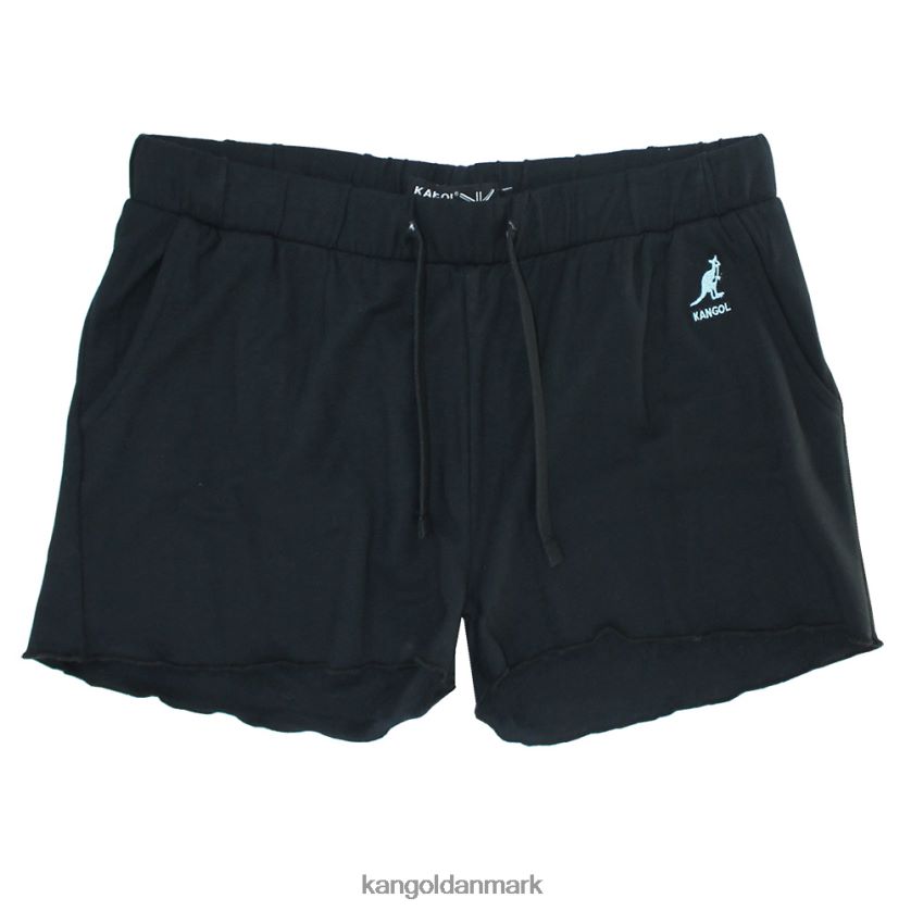 Kangol Danmark - Kangol kvinder sort flæsede shorts bukser 84N2081072