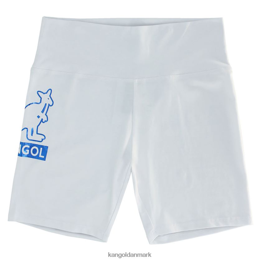 Kangol Tøj - Kangol unisex hvid folie bikershorts bukser 84N2081001