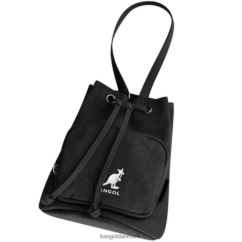 Kangol Danmark - Kangol unisex sort lucky canvas bucket bag tilbehør 84N208939