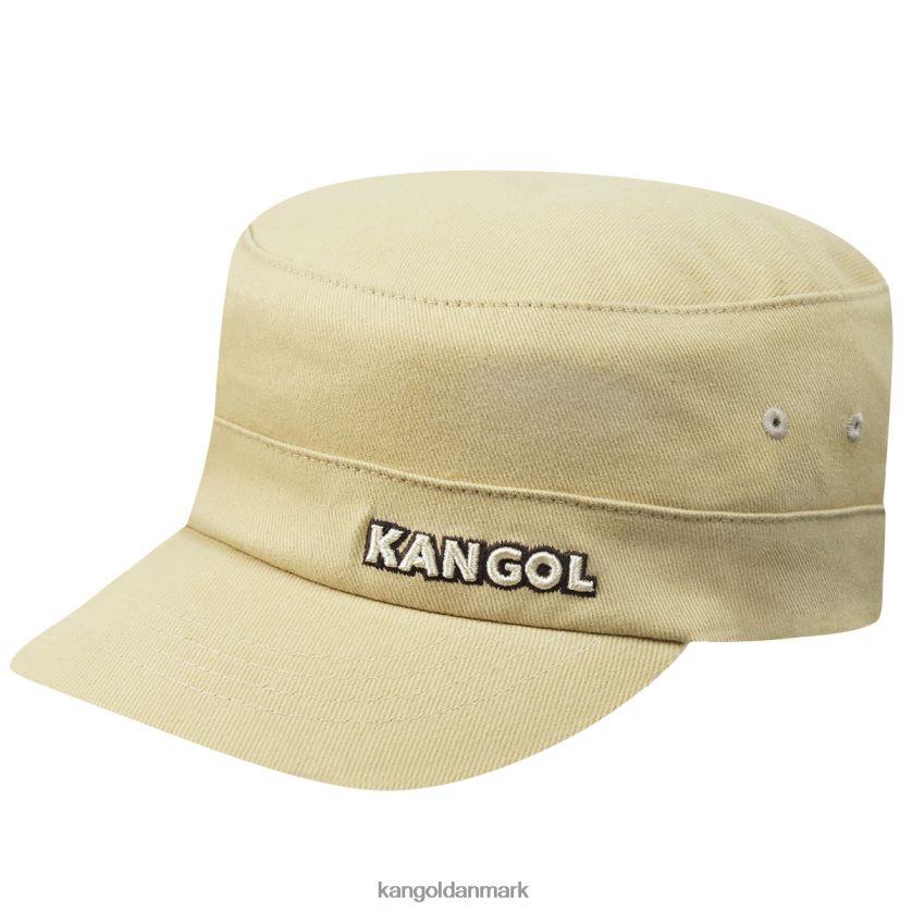 Kangol Danmark - Kangol unisex beige Army kasket i bomuldstwill tilbehør 84N208258