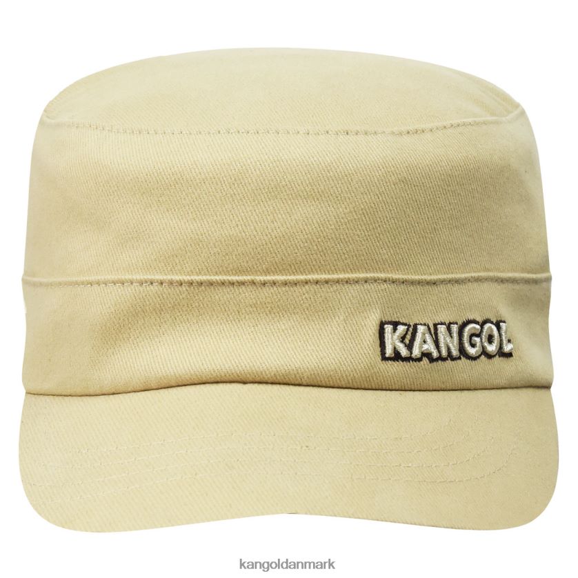 Kangol Danmark - Kangol unisex beige Army kasket i bomuldstwill tilbehør 84N208258