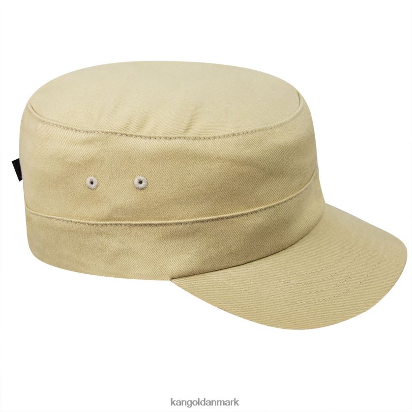 Kangol Danmark - Kangol unisex beige Army kasket i bomuldstwill tilbehør 84N208258