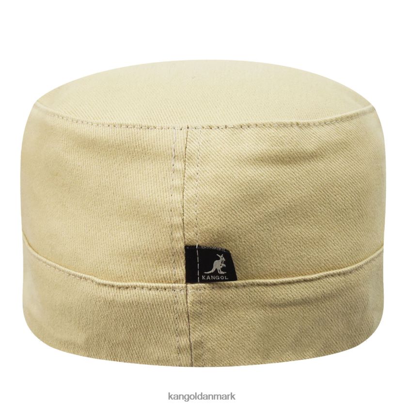 Kangol Danmark - Kangol unisex beige Army kasket i bomuldstwill tilbehør 84N208258