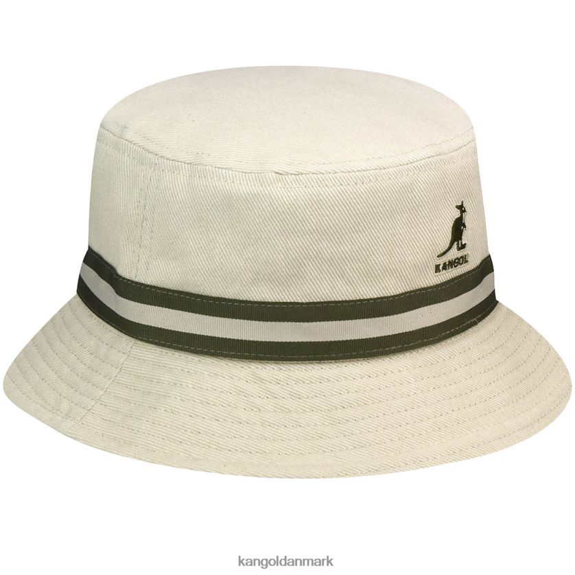 Kangol Danmark - Kangol unisex beige stribe spænde tilbehør 84N208526