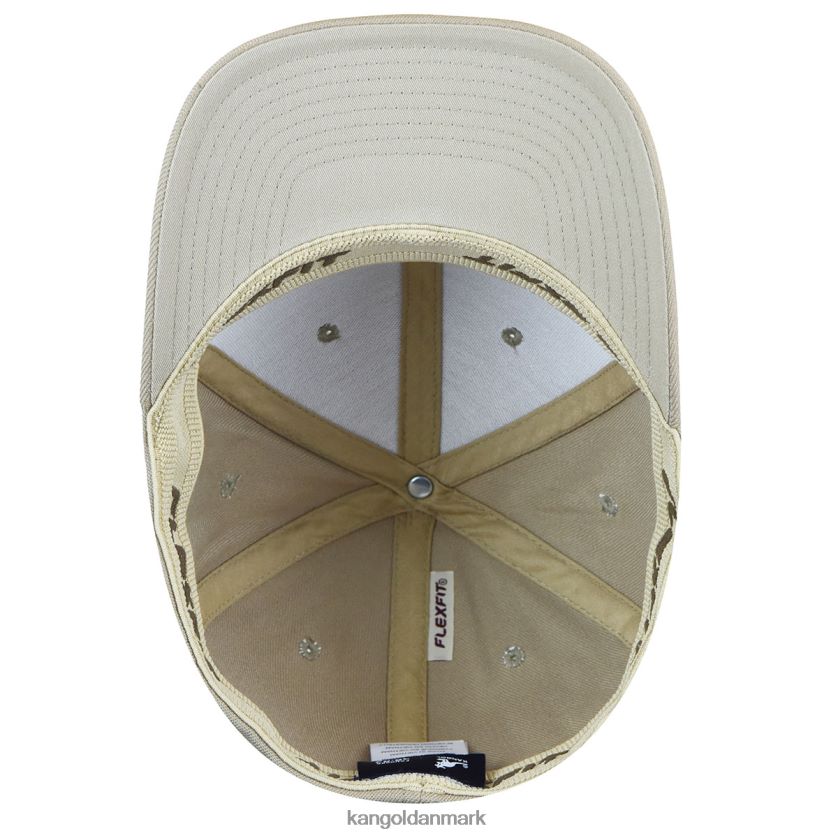 Kangol Danmark - Kangol unisex beige uld flexfit baseball tilbehør 84N208313