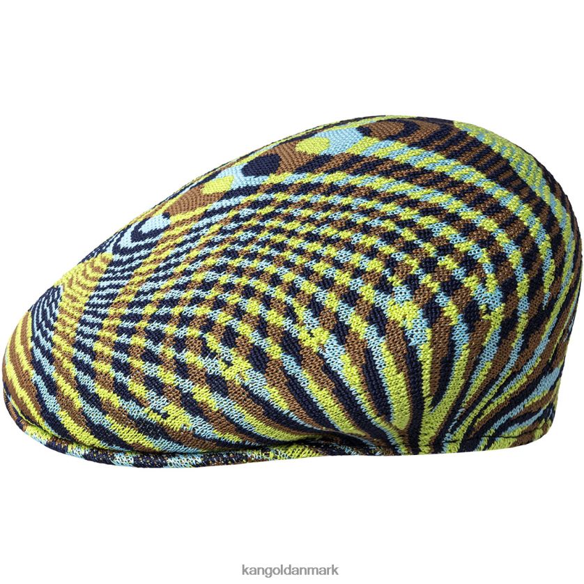 Kangol Danmark - Kangol unisex bio lime/dk blå/beige vild tur 504 tilbehør 84N20896