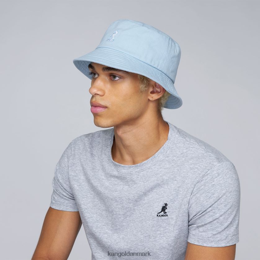 Kangol Danmark - Kangol unisex blå nuance vasket bøttehat tilbehør 84N208584