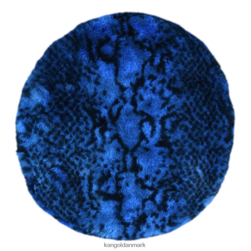 Kangol Danmark - Kangol unisex blå slange baret i imiteret pels tilbehør 84N208408