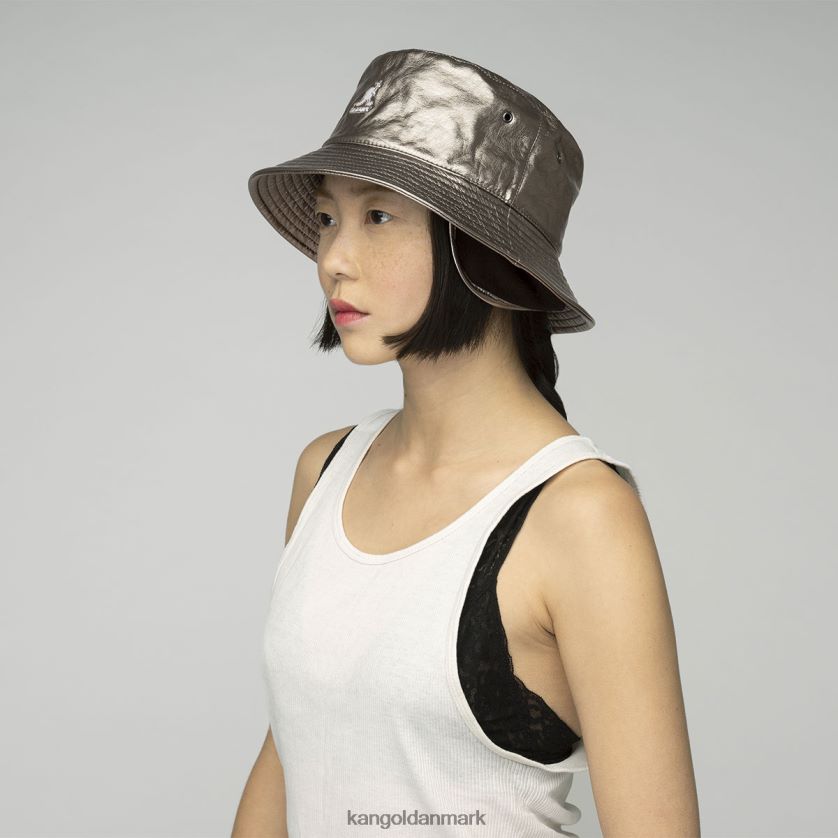 Kangol Danmark - Kangol unisex bronze krølle fremtidig spand m/ øreklapper tilbehør 84N208688