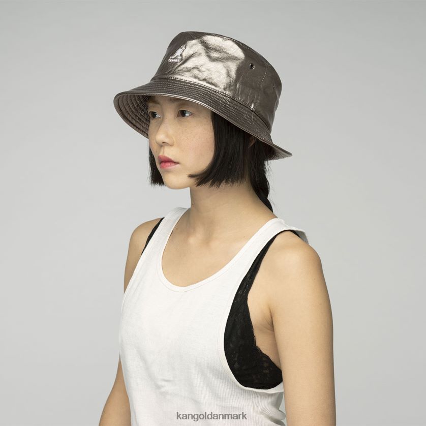 Kangol Danmark - Kangol unisex bronze krølle fremtidig spand m/ øreklapper tilbehør 84N208688