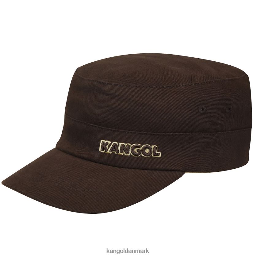 Kangol Danmark - Kangol unisex brun Army kasket i bomuldstwill tilbehør 84N208260