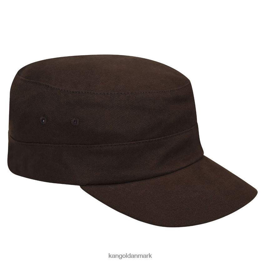 Kangol Danmark - Kangol unisex brun Army kasket i bomuldstwill tilbehør 84N208260