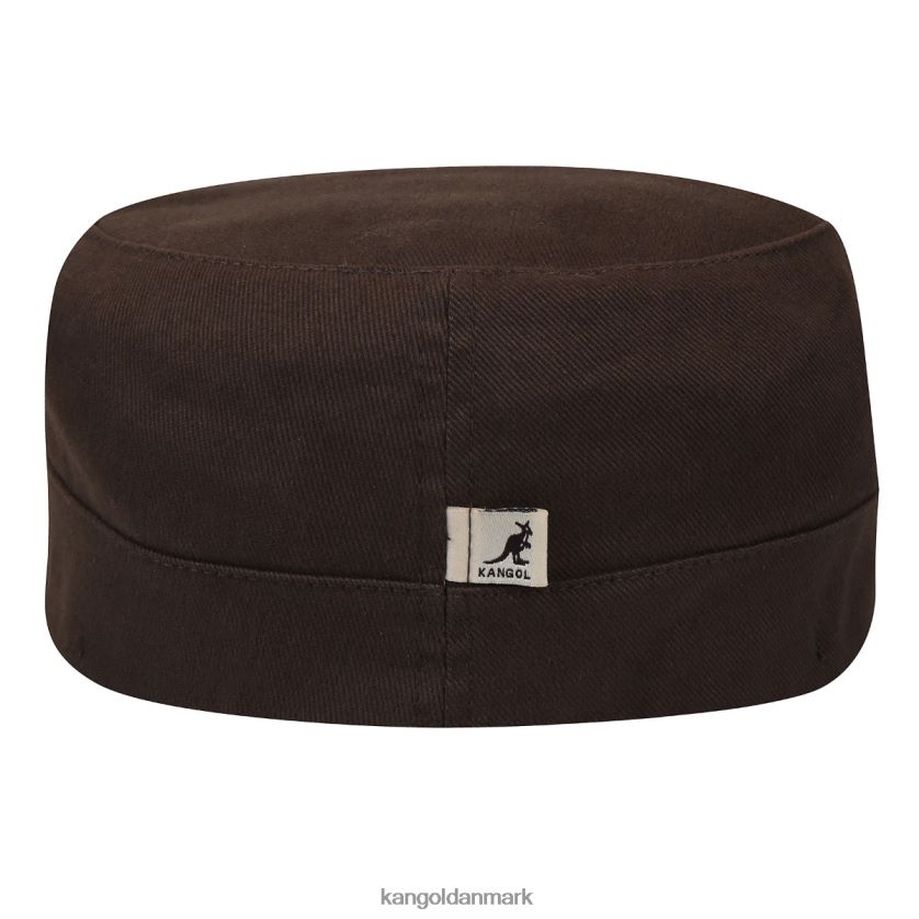 Kangol Danmark - Kangol unisex brun Army kasket i bomuldstwill tilbehør 84N208260