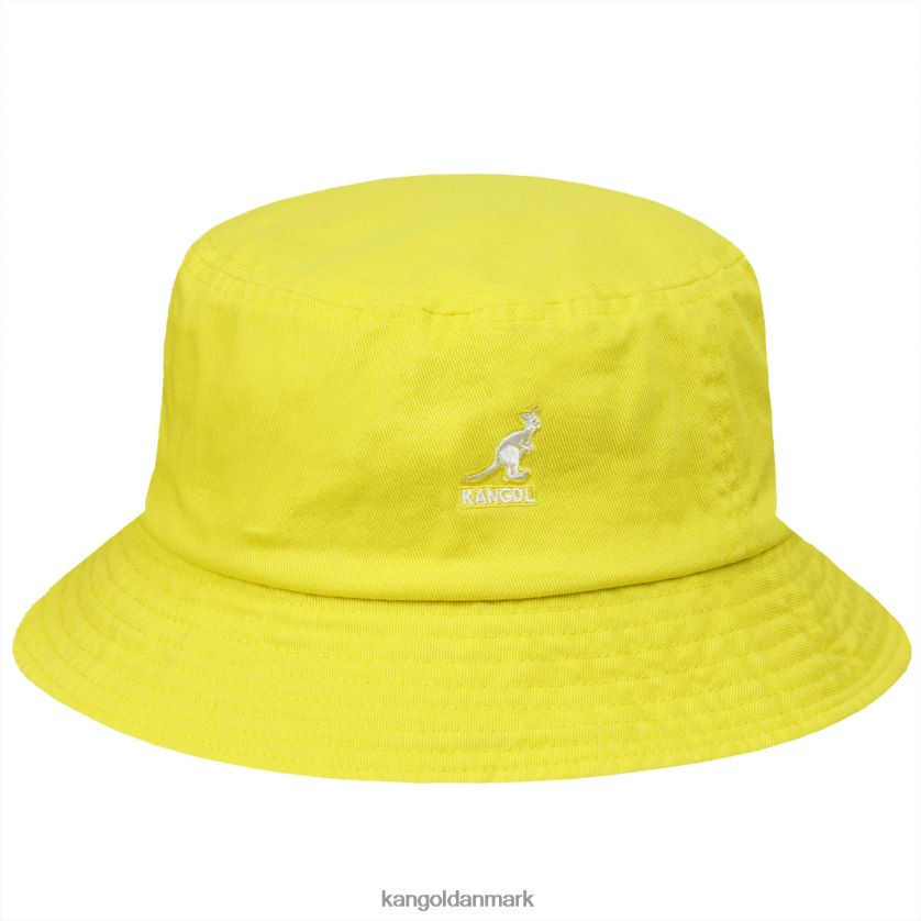 Kangol Danmark - Kangol unisex citron sorbet vasket bøttehat tilbehør 84N208585