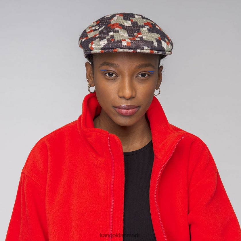 Kangol Danmark - Kangol unisex dybe fjedre/nikkel pixeleret plaid 504 tilbehør 84N20853