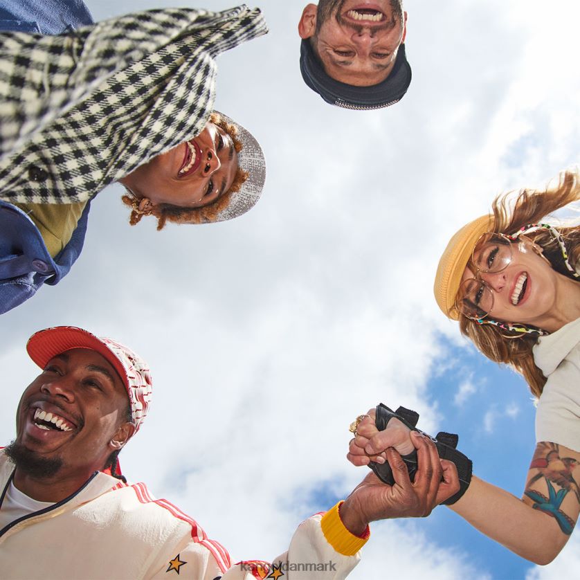 Kangol Danmark - Kangol unisex dybe kilder/iset lilla grunge plaid 507 tilbehør 84N208229