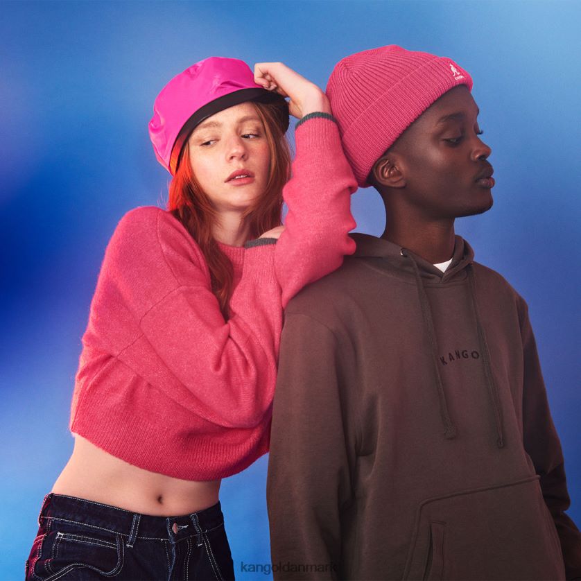 Kangol Danmark - Kangol unisex elektrisk pink kardinal 2-vejs hue tilbehør 84N208869