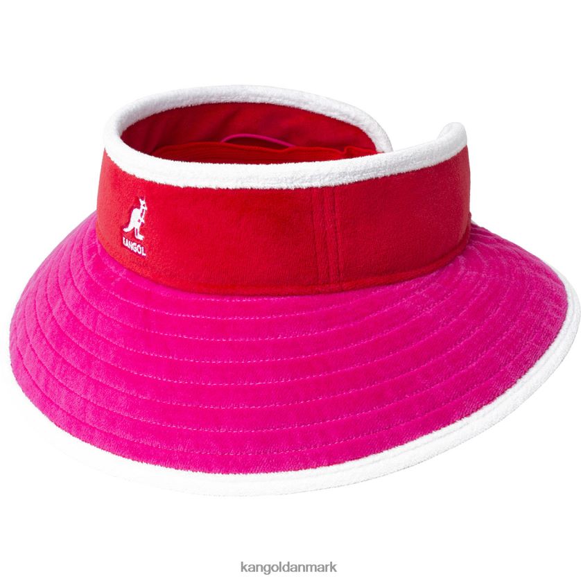 Kangol Danmark - Kangol unisex elektrisk pink/kirsebærglød strandsidevisir tilbehør 84N208911