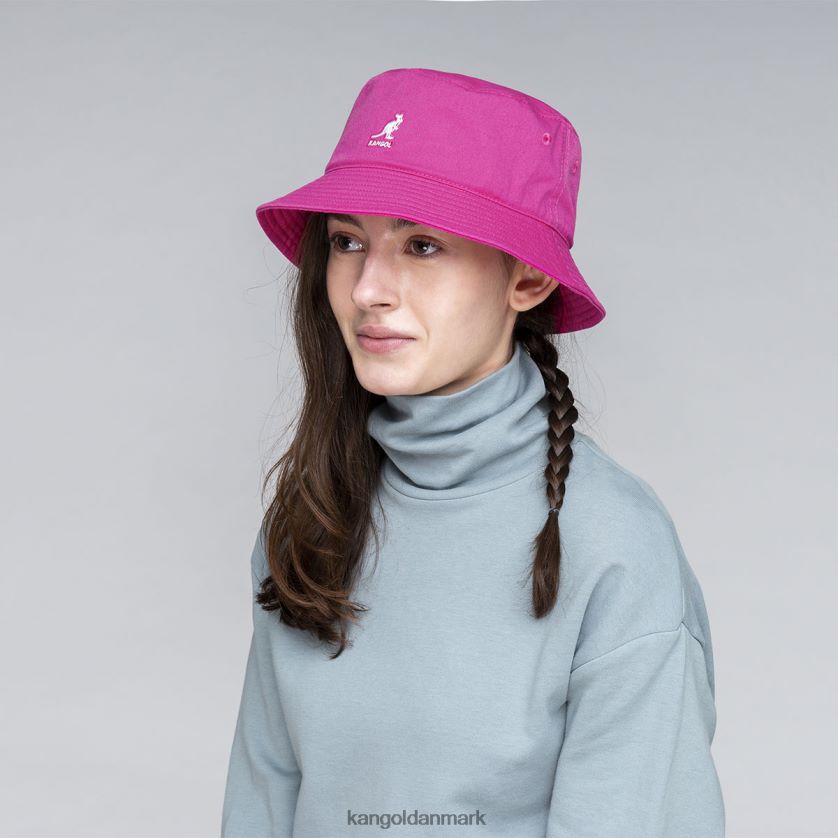 Kangol Danmark - Kangol unisex elektrisk pink vasket bøttehat tilbehør 84N208587