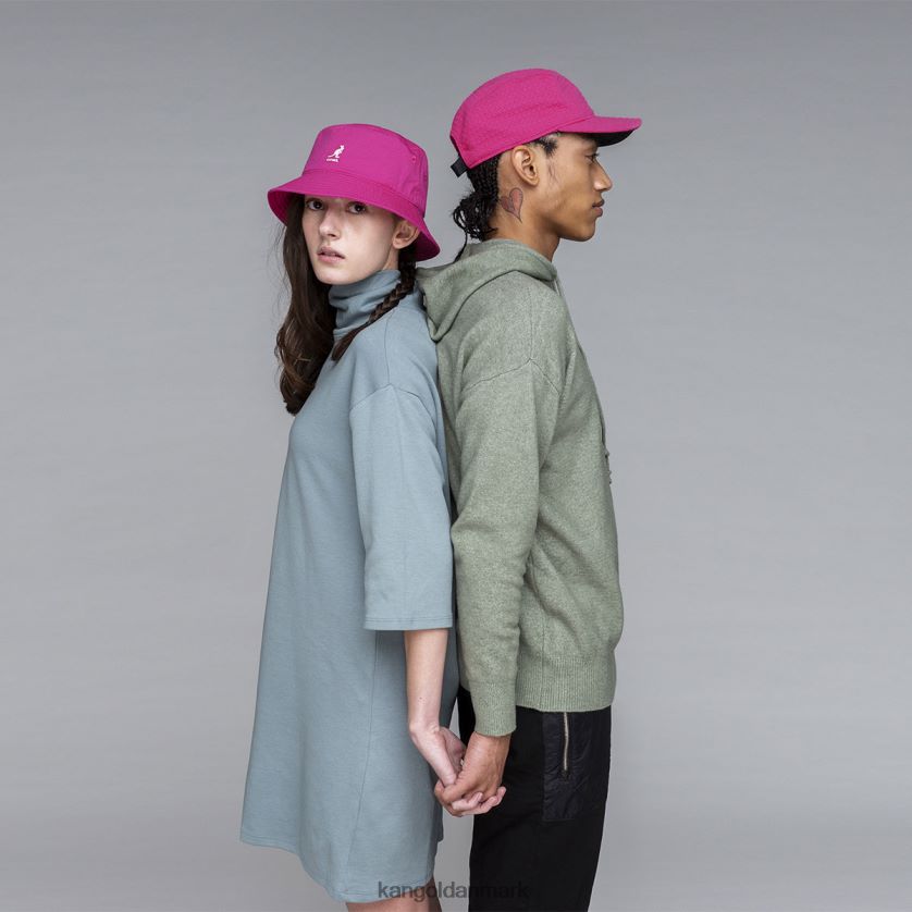 Kangol Danmark - Kangol unisex elektrisk pink vasket bøttehat tilbehør 84N208587