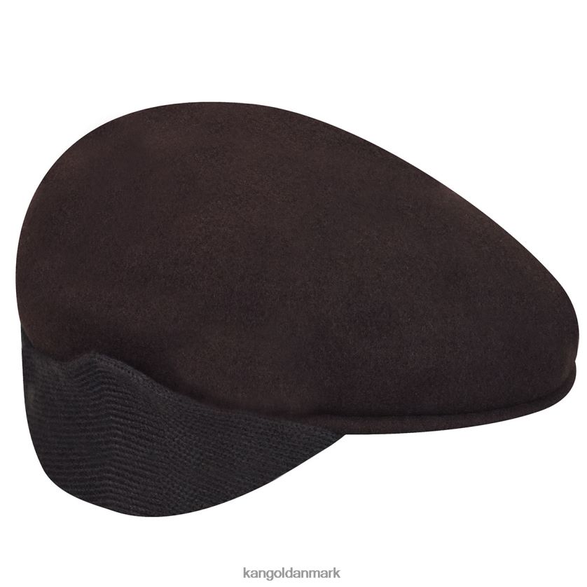 Kangol Danmark - Kangol unisex espresso uld 504 øreklap tilbehør 84N208150
