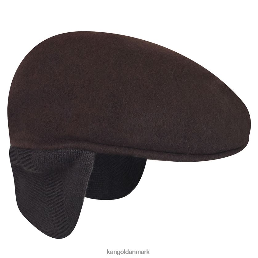 Kangol Danmark - Kangol unisex espresso uld 504 øreklap tilbehør 84N208150