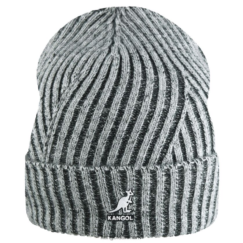 Kangol Danmark - Kangol unisex grå 2-tonet manchet pull-on tilbehør 84N208837