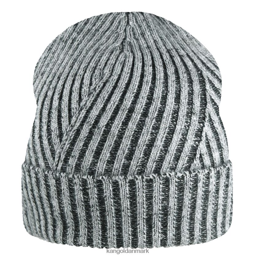 Kangol Danmark - Kangol unisex grå 2-tonet manchet pull-on tilbehør 84N208837