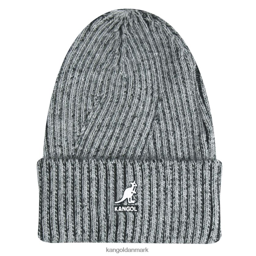 Kangol Danmark - Kangol unisex grå 2-tonet manchet pull-on tilbehør 84N208837
