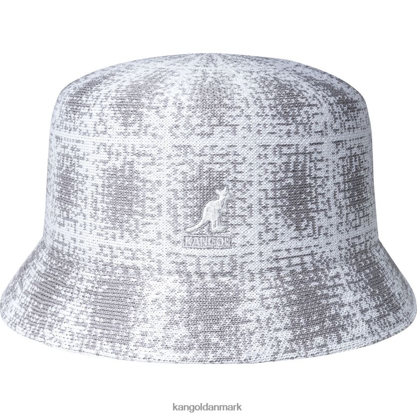 Kangol Danmark - Kangol unisex grå/hvid grunge plaid bin tilbehør 84N208655