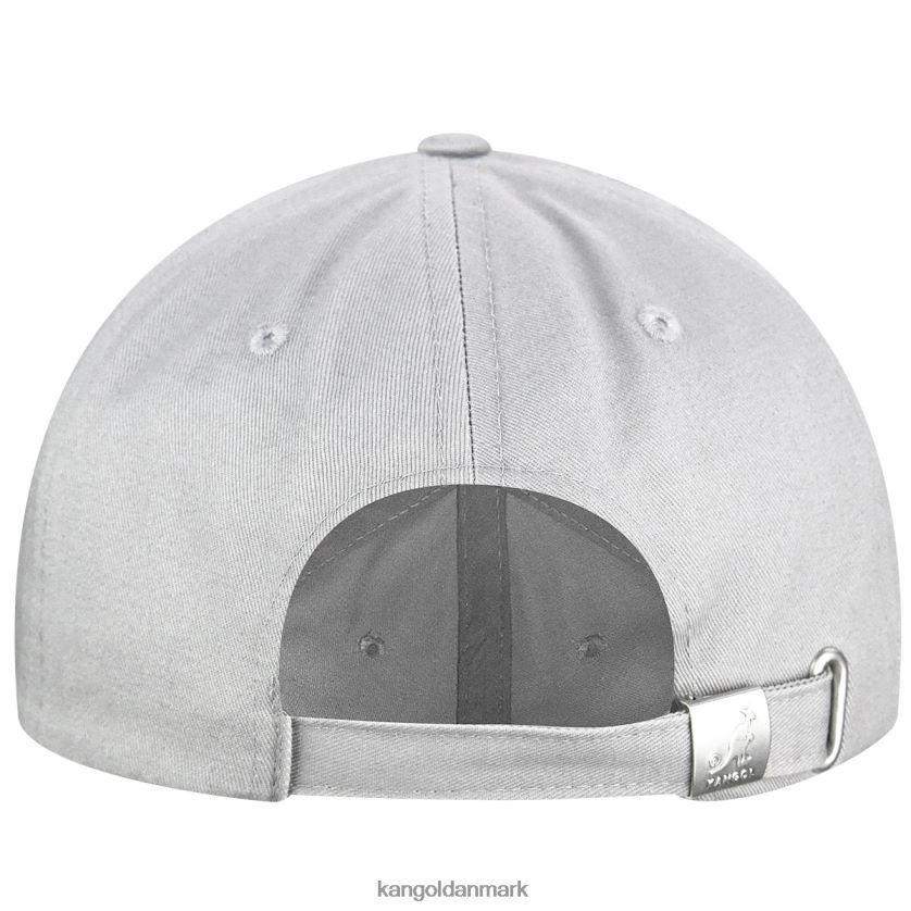 Kangol Danmark - Kangol unisex grå justerbar baseball i bomuld tilbehør 84N208333