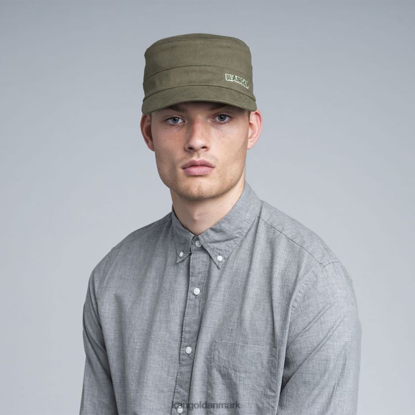 Kangol Danmark - Kangol unisex grøn Army kasket i bomuldstwill tilbehør 84N208261