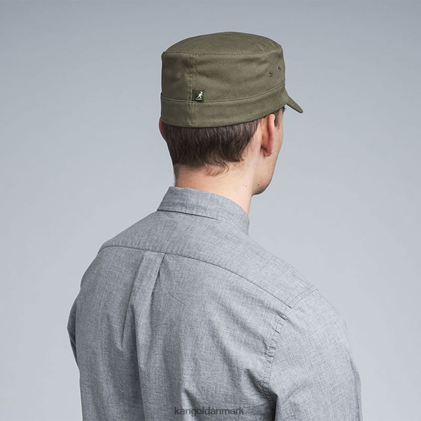 Kangol Danmark - Kangol unisex grøn Army kasket i bomuldstwill tilbehør 84N208261