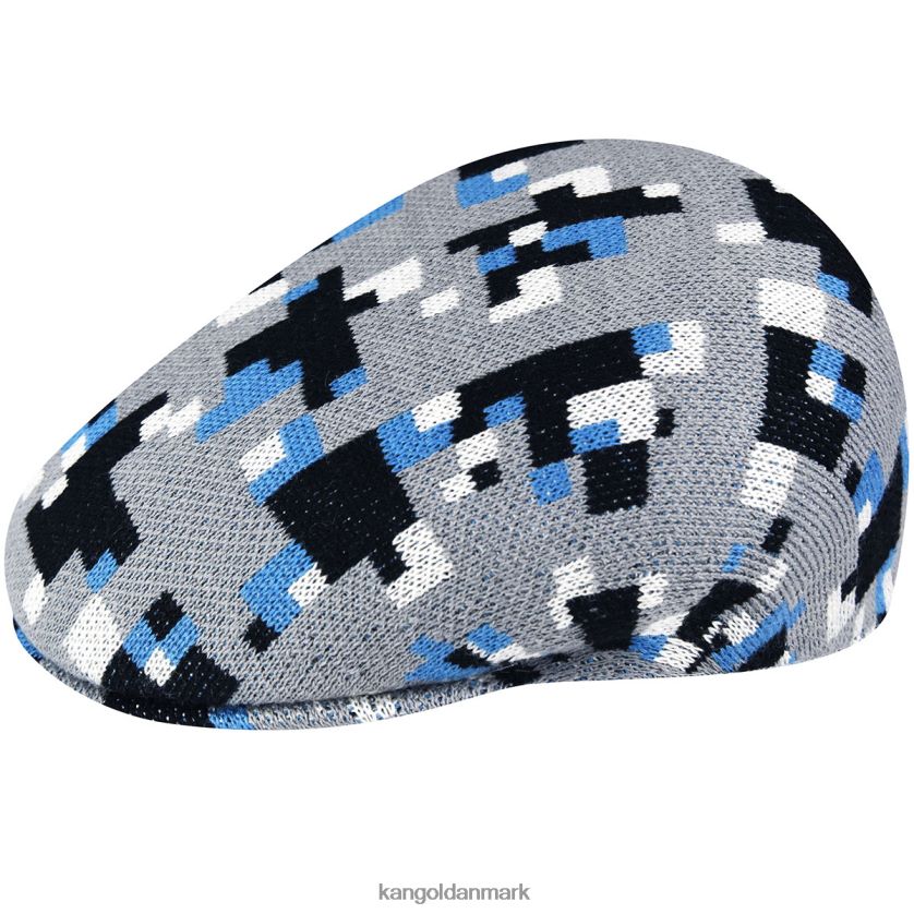Kangol Danmark - Kangol unisex grå/sort pixeleret plaid 504 tilbehør 84N20852