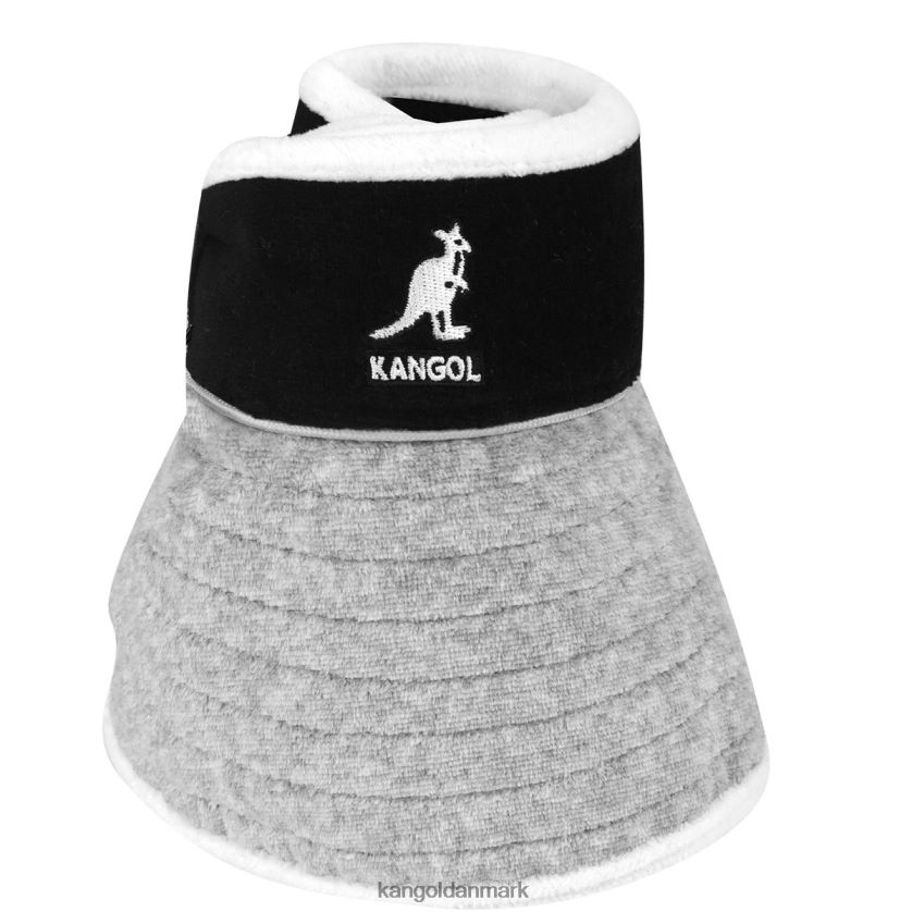 Kangol Danmark - Kangol unisex grå/sort strandsidevisir tilbehør 84N208910