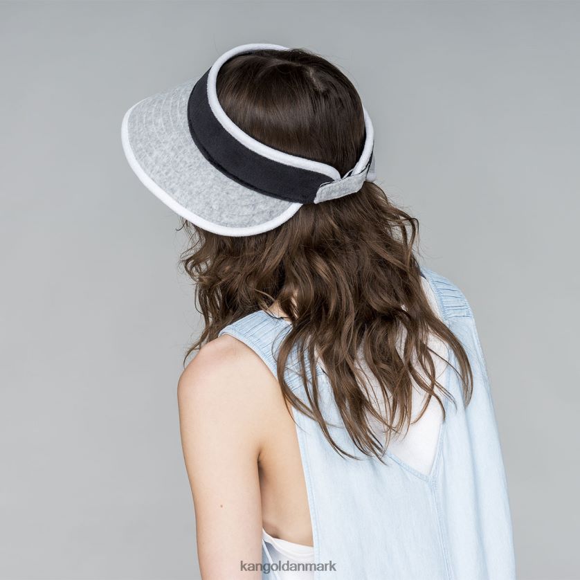 Kangol Danmark - Kangol unisex grå/sort strandsidevisir tilbehør 84N208910
