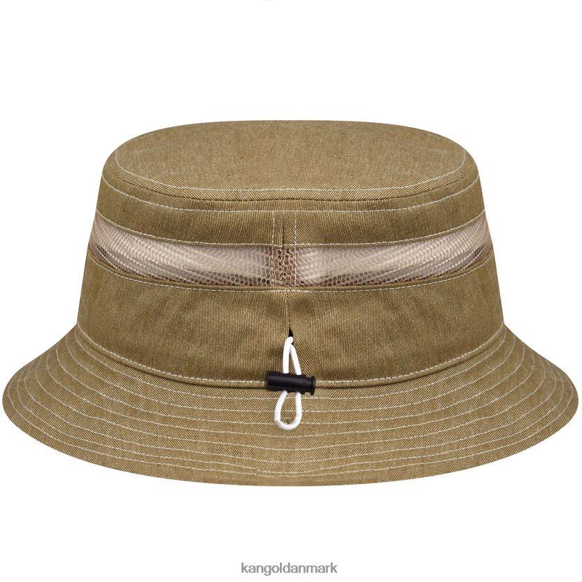 Kangol Danmark - Kangol unisex havre bøtte i distressed bomuldsnet tilbehør 84N208472