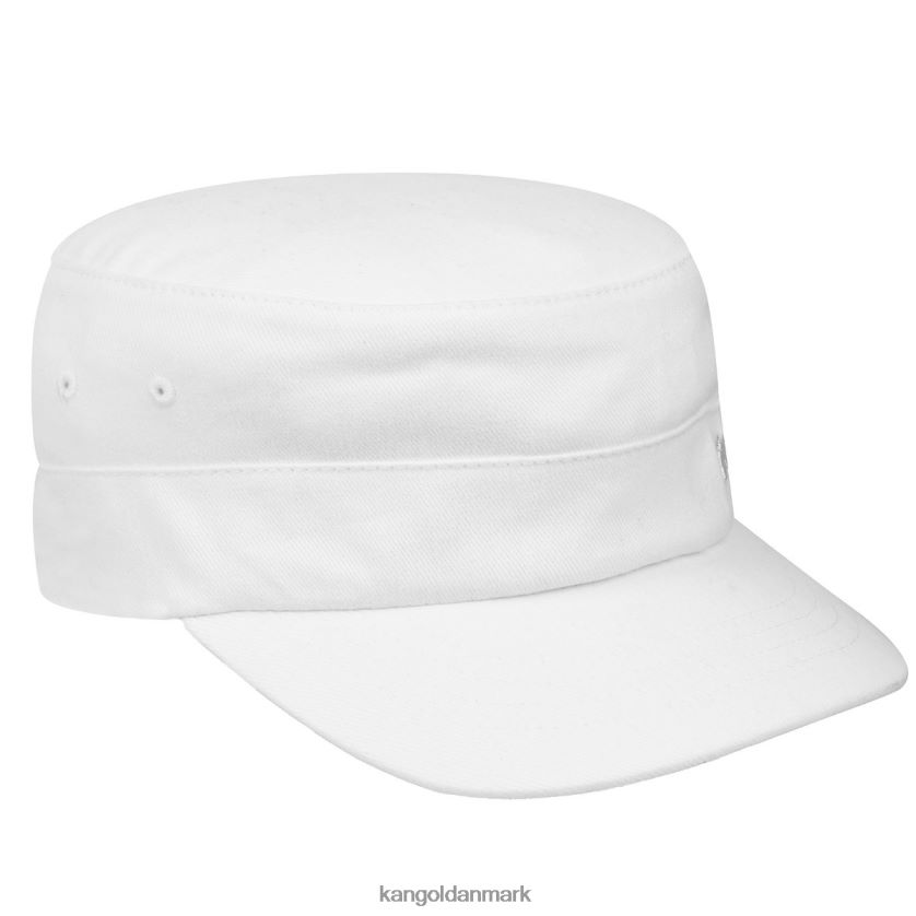 Kangol Danmark - Kangol unisex hvid Army kasket i bomuldstwill tilbehør 84N208266