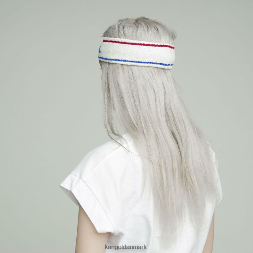 Kangol Danmark - Kangol unisex hvid/ciano bermuda stribet pandebånd tilbehør 84N208908