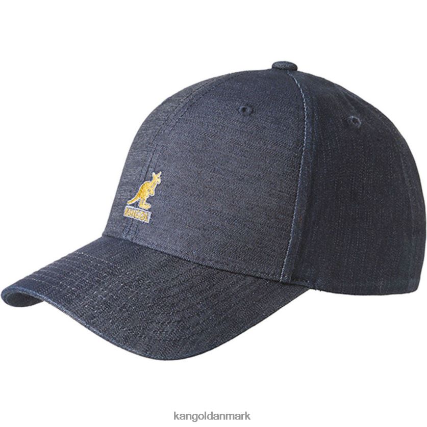 Kangol Danmark - Kangol unisex indigo denim baseballkasket tilbehør 84N208335