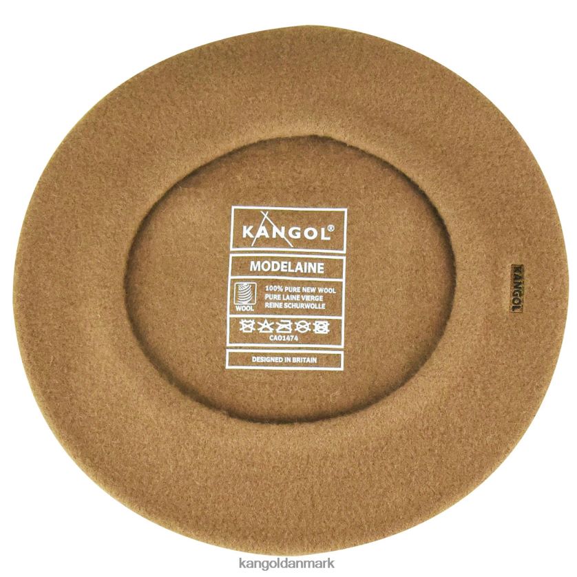 Kangol Danmark - Kangol unisex kamel modelaine baret tilbehør 84N208443