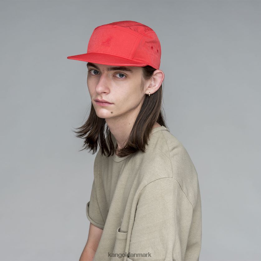 Kangol Danmark - Kangol unisex kirsebær glød soft touch 5 panel baseball tilbehør 84N208278