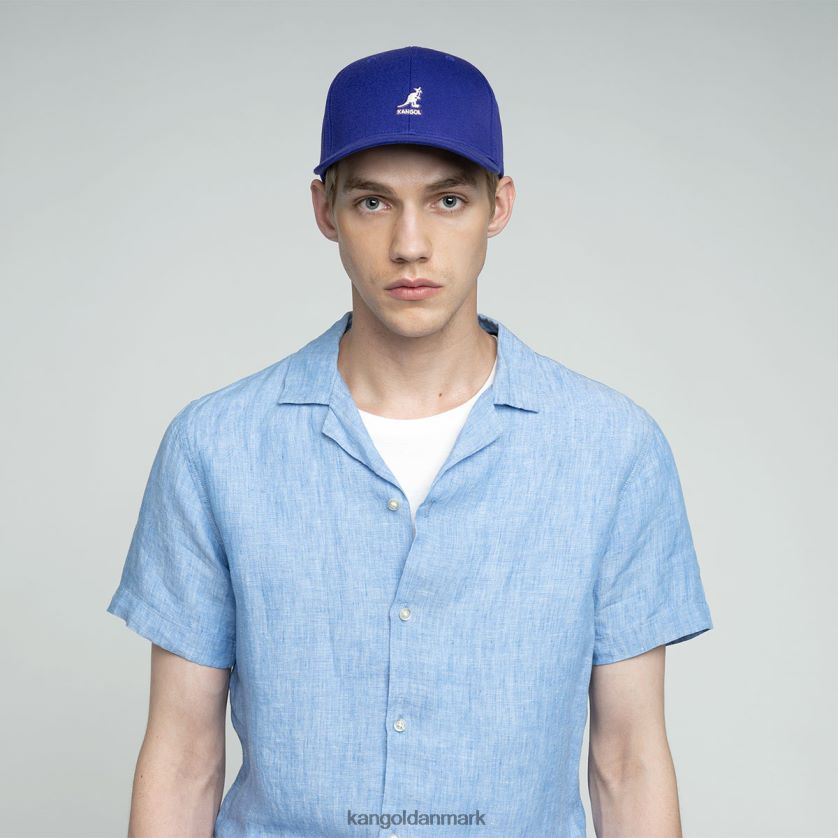 Kangol Danmark - Kangol unisex kongeblå uld flexfit baseball tilbehør 84N208323