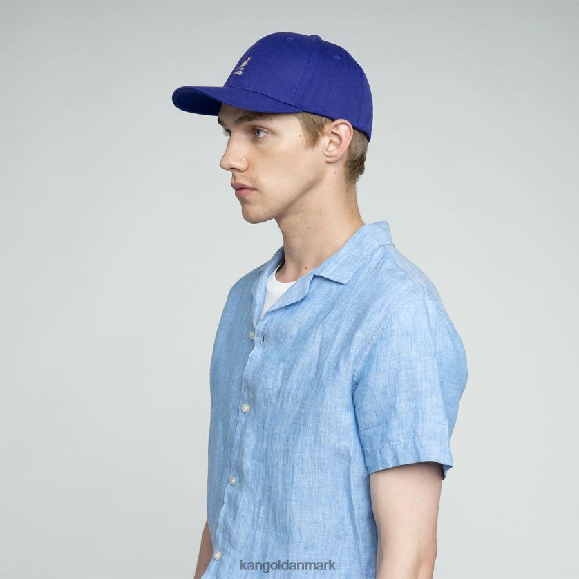 Kangol Danmark - Kangol unisex kongeblå uld flexfit baseball tilbehør 84N208323
