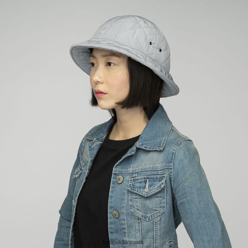 Kangol Danmark - Kangol unisex lysegrå quiltet afslappet tilbehør 84N208687