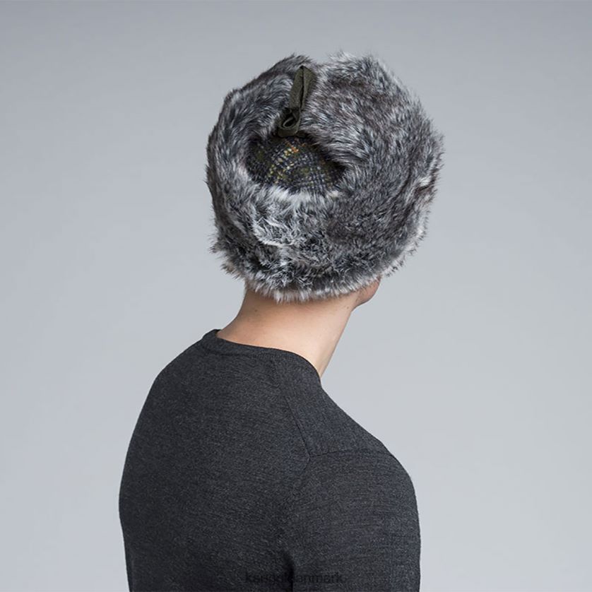 Kangol Danmark - Kangol unisex mørk flannel uld ushanka tilbehør 84N208852