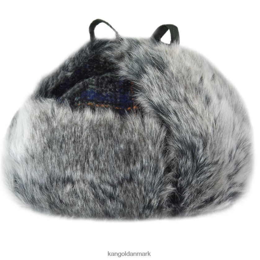 Kangol Danmark - Kangol unisex mørk flannel uld ushanka tilbehør 84N208852
