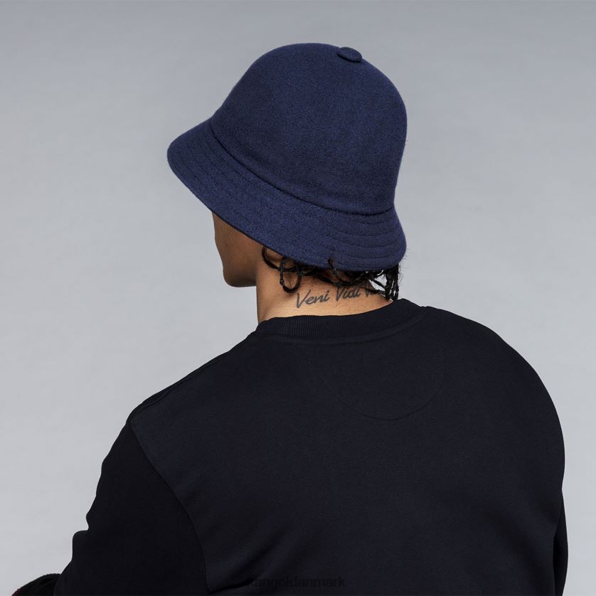 Kangol Danmark - Kangol unisex mørkeblå uld afslappet tilbehør 84N208716