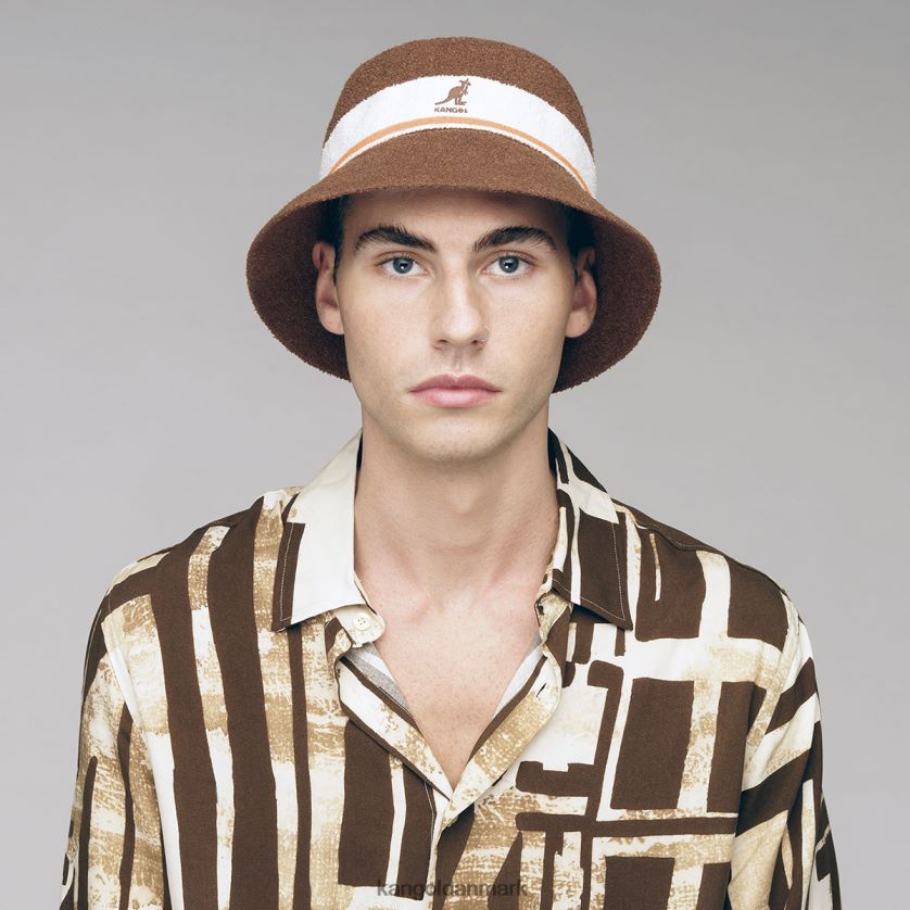 Kangol Danmark - Kangol unisex mahogni bermuda stribe spand tilbehør 84N208643